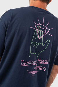 OFFICIAL/オフィシャル DIAMOND HANDS JEWELERS T-SHIRT プリントTシャツ