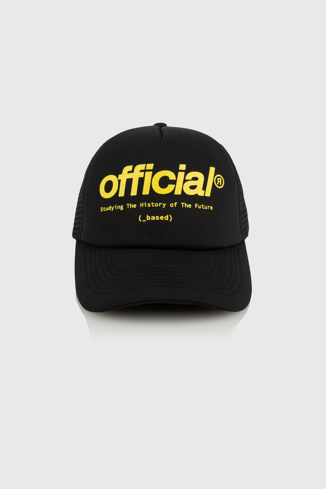 OFFICIAL/オフィシャル History Of The Future Trucker Hat (Black)メッシュキャップ
