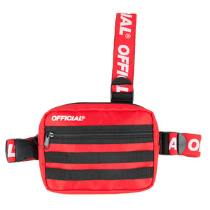 OFFICIAL/オフィシャル PIEST TRI-STRAP CHEST UTRITY - RED  チェストバッグ