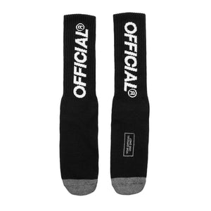 OFFICIAL/オフィシャル Neue Sock Hi - BLACK カラーソックス