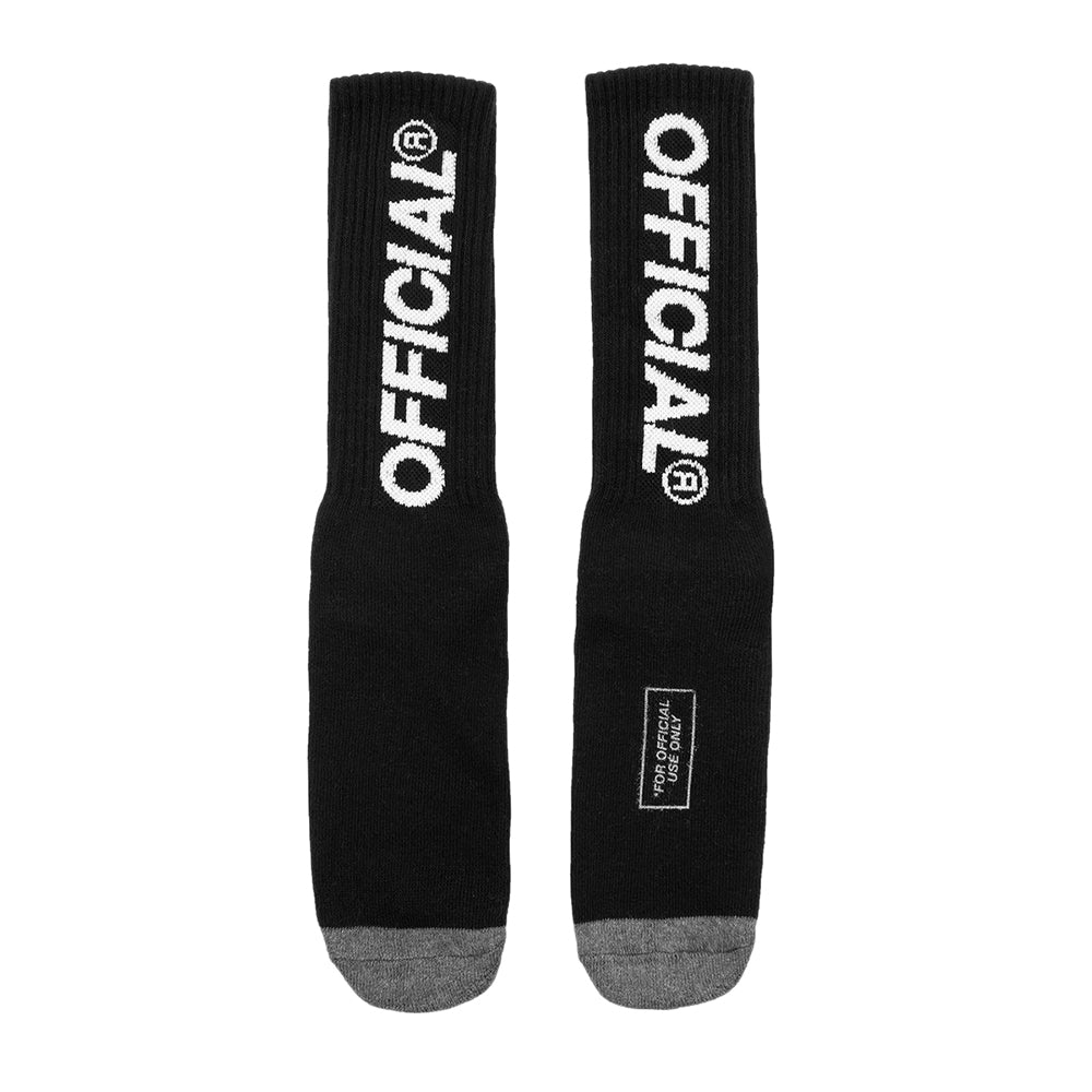 OFFICIAL/オフィシャル Neue Sock Hi - BLACK カラーソックス